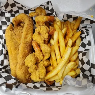 Fish and Shrimp Basket