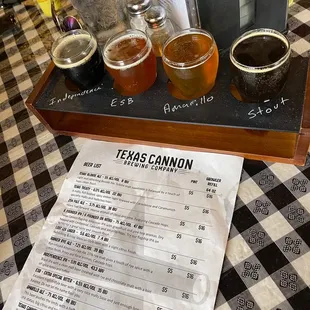 Beer flight