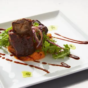 Short Ribs with Sweet Potato Puree