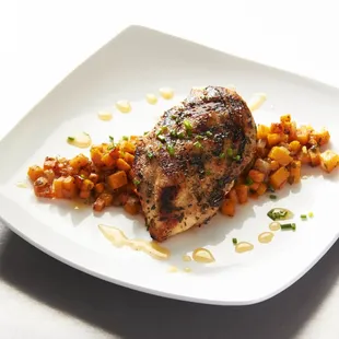 Grilled Chicken with Root Salad