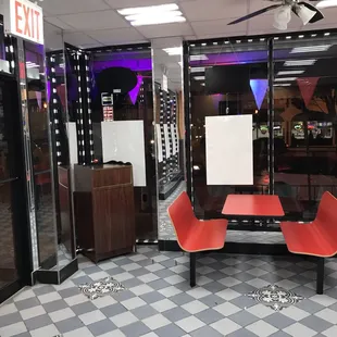 the inside of a restaurant