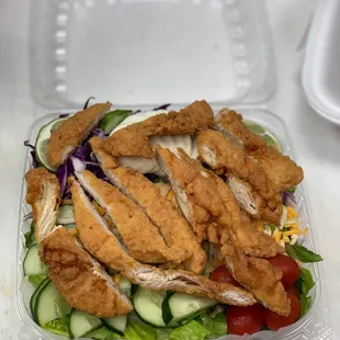 Crispy chicken salad