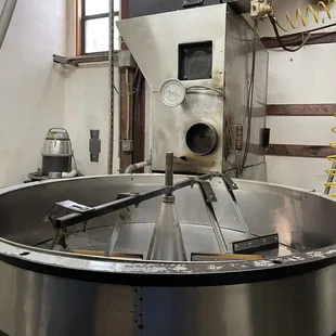 a coffee roaster in a kitchen