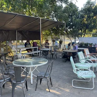 Outdoor seating area