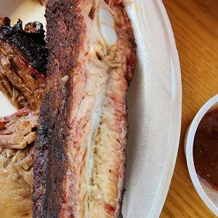 Explosive flavored smoked ribs, Look at that ring.