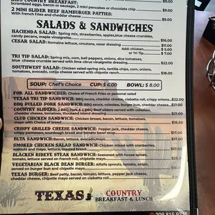 sushi and sashimi, menu