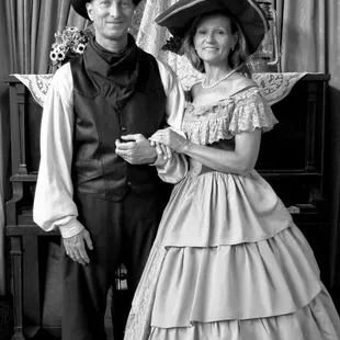 JERSEY LILLY OLD-TYME PHOTO PARLOR. Travel into yes-ter-year with you costumed in western clothing.