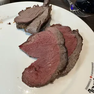 Leg of lamb (top) and picanha