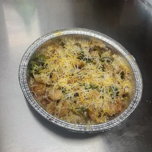 Shrimp, loaded potato