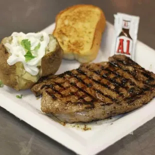 steak, food