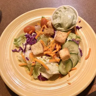 Salad with Green Goddess Dressing