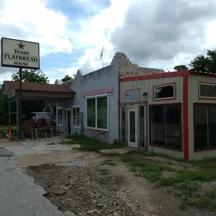 the front of the building