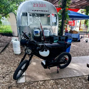 Bike we rode in on to the Texas French Bread Trailer