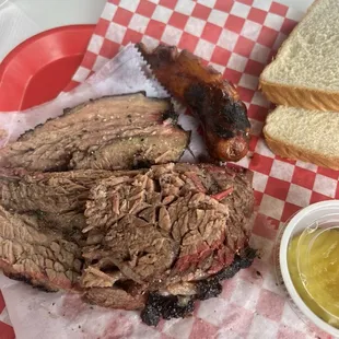 Brisket and sausage