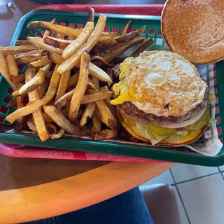 Green Egg and Hamburger Combo