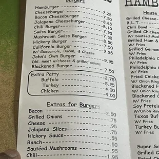 Burger Menu