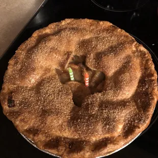 Apple/pear pie for a birthday