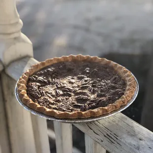 Chocolate Pecan Pie Slices