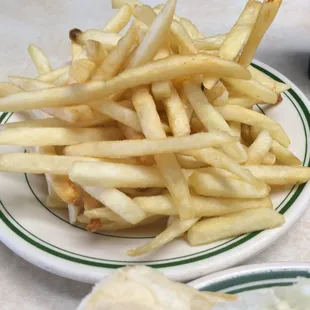 a plate of french fries