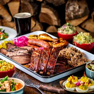 Meat platter and sides! :)