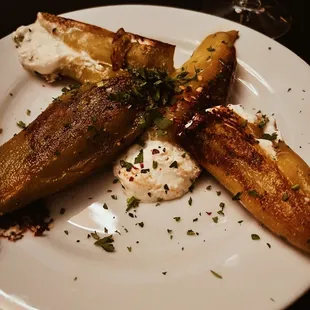 Goat cheese stuffed peppers