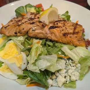 farmers cobb salad (salmon instead of chicken)
