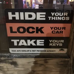 Uh, oh...ominous warning.