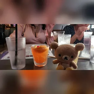 An Old Fashioned at Texas Lil's. #texaslils #temecula #bar #oldtownetemecula #rilakkuma #mortimerthebear