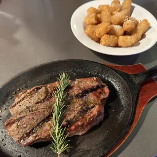 The Tri-Tip steak was seriously overcooked but interesting.