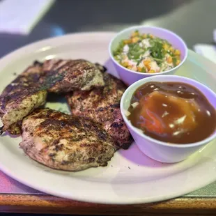2 Double Breast of Chicken with garlic peppercorn