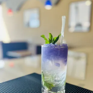 The refreshing handcrafted Color Changing Mojito