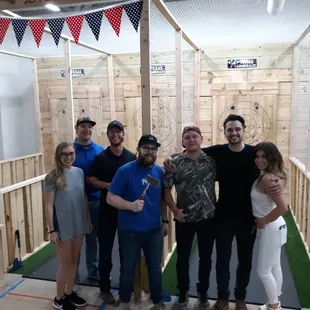 Another birthday party for a special guy..good friends and axe throwing makes a good celebration at Texas lumberjaxe.