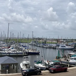 We enjoy reading all the names of the boats