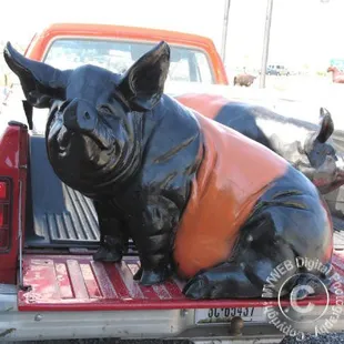 Lg Sitting Pig.