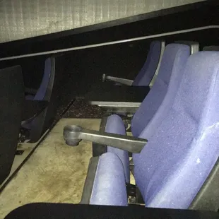 Theater seats and tables