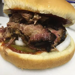 Brisket Sandwiches Available along w our full menu -Dine In or Carry Out!