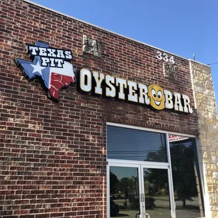 the front of the building