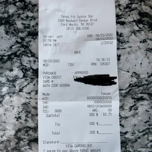 How was the order $51? We order 2 grilled catfish platters, a cup of gumbo, and a clam chowder.