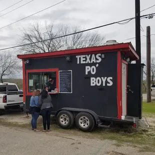 wo people standing outside
