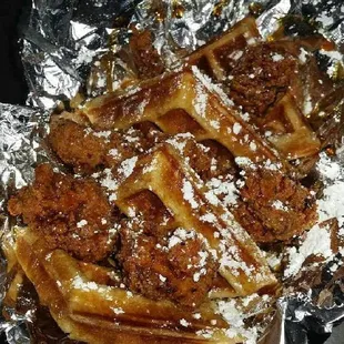 ried chicken and waffles