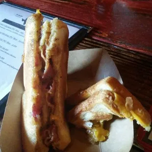 1/2 of the Cowboy grilled cheese. Sorry got a little ahead of myself with hunger.