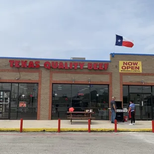 the front of the store