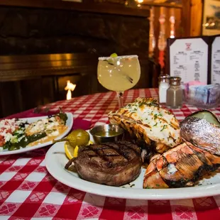 Chile Relleno - Filet - Lobster - Baked Potato - Margarita