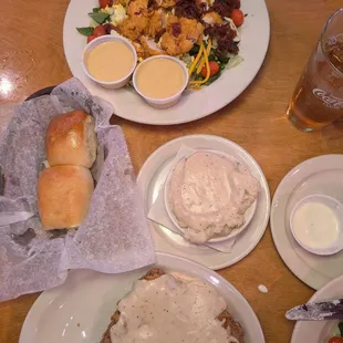 The chicken fried steak is always a winner