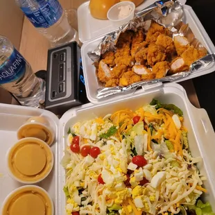 Chicken critter salad.