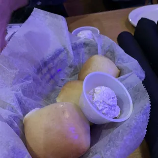 Famous rolls with cinnamon butter!!