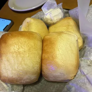 Hot Rolls with honey butter