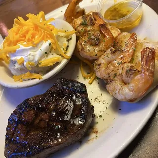 Sirloin* & Grilled Shrimp