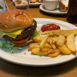 This has to be one of the thickest burgers I've seen.