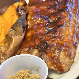 Full Slab Ribs, Sweet Potato